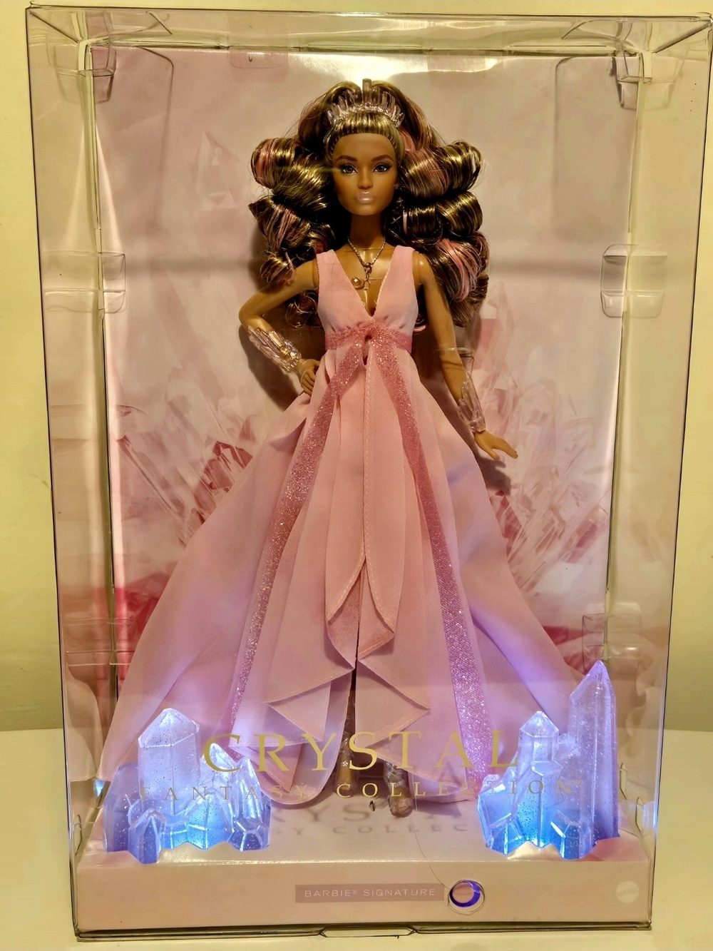 Barbie Pink Crystal Collection Glam Gown Doll